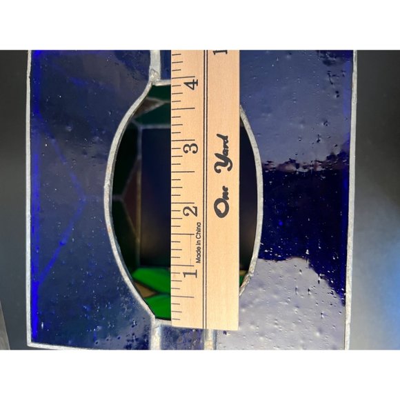 Handmade Stained Glass Tissue Box Holder - Picture 8 of 11